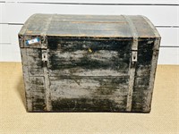 Over Size Painted Wood/Metal Trunk