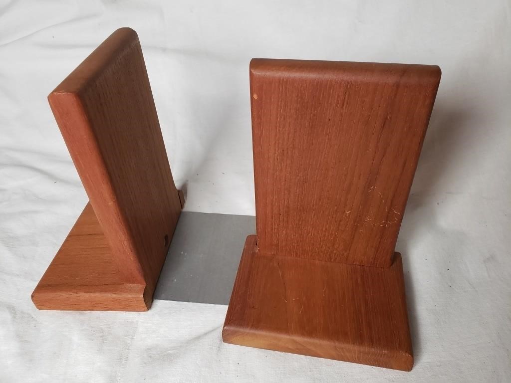 MCM TEAK BOOK ENDS