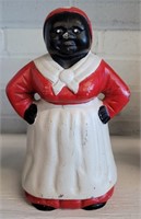 Cast Iron African American Bank 8 Inches Tall