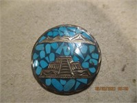 Marked 925 Taxco Signed MRM Brooch