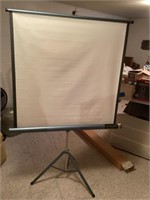Projector screen 39 by proximately 38 tall