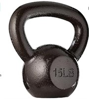 15 LBS KETTLE BELL / ENAMEL COATED  NEW CONDITION