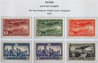 SPAIN MINT/USED AVE-VF H/NH