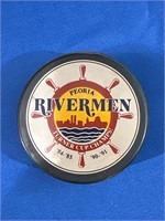 Peoria Rivermen Turner Cup Champs hockey puck