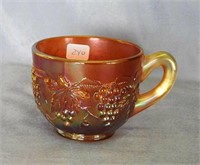 Stippled Grape & Cable punch cup - marigold