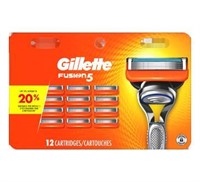 New Gillette Fusion5 Men's Razor Cartridges, 12pc