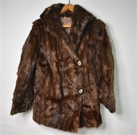 Vintage Fur Coat Mid Section - Sz Sm / Med