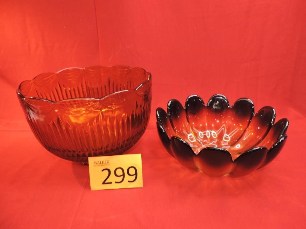 Vintage Amberglass Bowls
