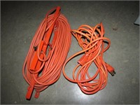 2 orange ext. cords