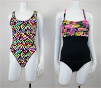 2 Vintage One Piece Bathing Suits