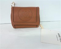 Anne Klein NWT Perforated Logo Flap Wallet w/Key