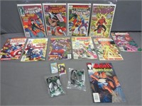 (15) Comic Books - Green Lantern Action Figures -