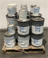 Assorted 1 and 5 Gal Buckets of Paint