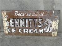 Sennitts Ice Cream Screen Print Tin Sign - 1845 x