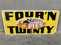 Four’ n Twenty Pies Enamel Sign - 1800 x 900