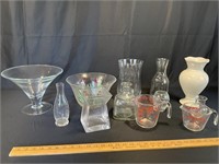 Pyrex, vases, etc