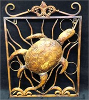 Metal Wall Decor Sea Turtle Design