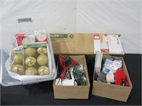 Lot - Misc. Office Supplies, Christmas