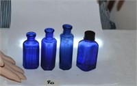 cobalt poison bottles