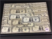 Lot of 52-One Dollar Silver Certificates Including