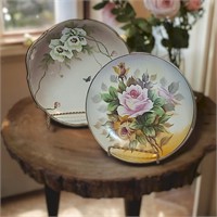 2 Rose Decorative Hanging Plates