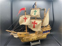 Vintage Santa Maria Model Ship