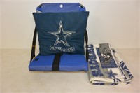 STADIUM SEAT, COWBOYS BLANKET & PILLOW