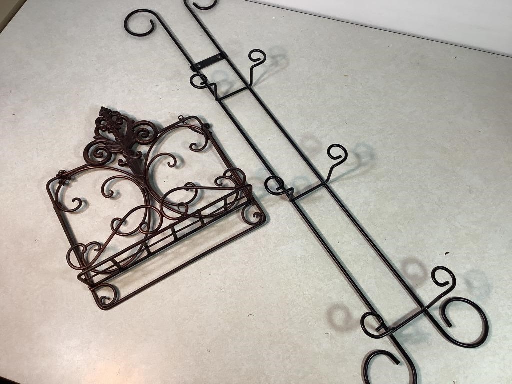 Metal Shelf & Plate Rack