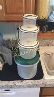 (4) Plastic Food Storage Containers