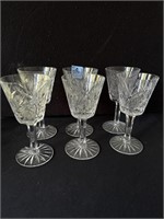 SET OF 6 WATERFORD CRYSTAL STEMS