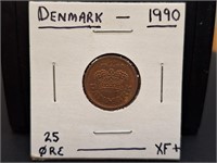 1990 Denmark coin