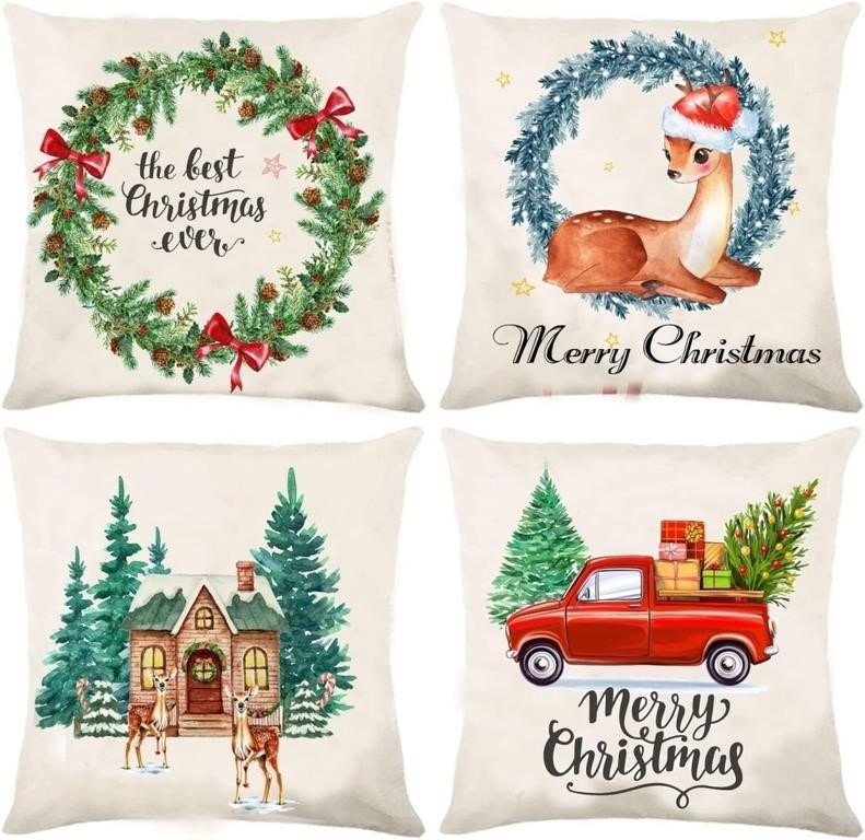 KIKKS Christmas Pillowcase 18x18, Christmas Pillow