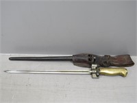 French M1886/93/10 Lebel cruciform spike bayonet