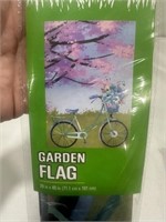 TrueLiving Outdoors 28x40 Garden Flag BICYCLE