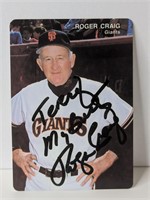 Roger Craig Autograph