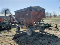 J&M Seed Tender Wagon on JD Gear w/ Cover