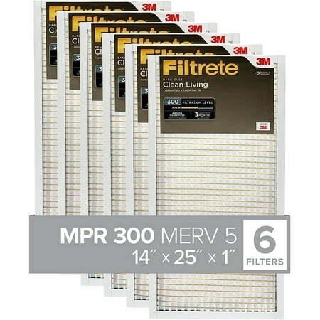 Filtrete Dust AC Filter  14x25x1  6-Pack