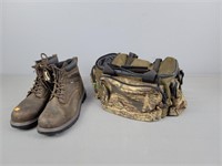 Size 14 Boots And Camo Pack