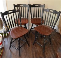 BAR HEIGHT TABLE AND 4 CHAIRS