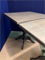 Pair of Café Tables, Grey Scrumble Effect (75 cm