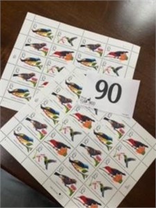 BIRDS STAMPS 2 MINT SHEETS