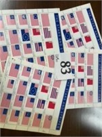 STARS AND STRIPES STAMPS 4 MINT SHEETS
