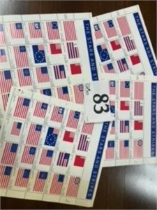 STARS AND STRIPES STAMPS 4 MINT SHEETS
