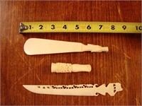 Japanese carved ivory pieces