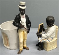 Black Americana Continental Porcelain Figures