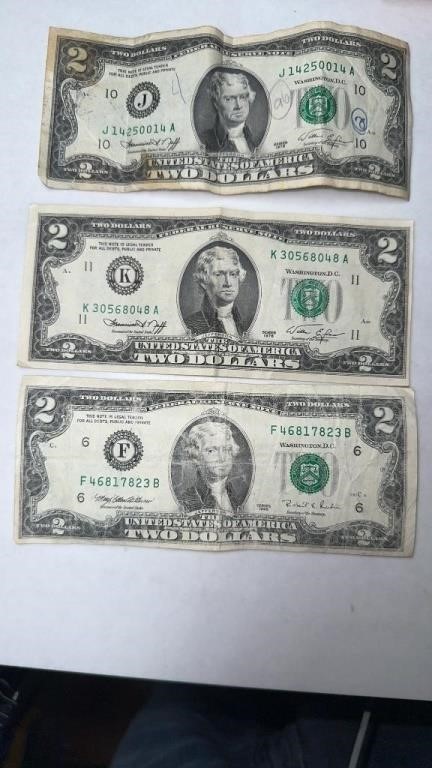 $2 FEDERAL RESERVE NOTES