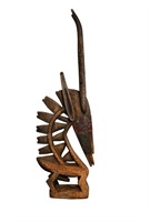 Bamana Antelope Chiwara Head Dress Sculpture