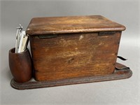Antique Wood Pipe Humidor