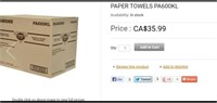 Kraft Roll Towel 12rolls x 600'/cs (PA600KL)