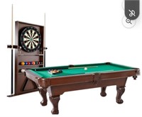 Barrington 90 Ball and Claw Leg Billiard Pool